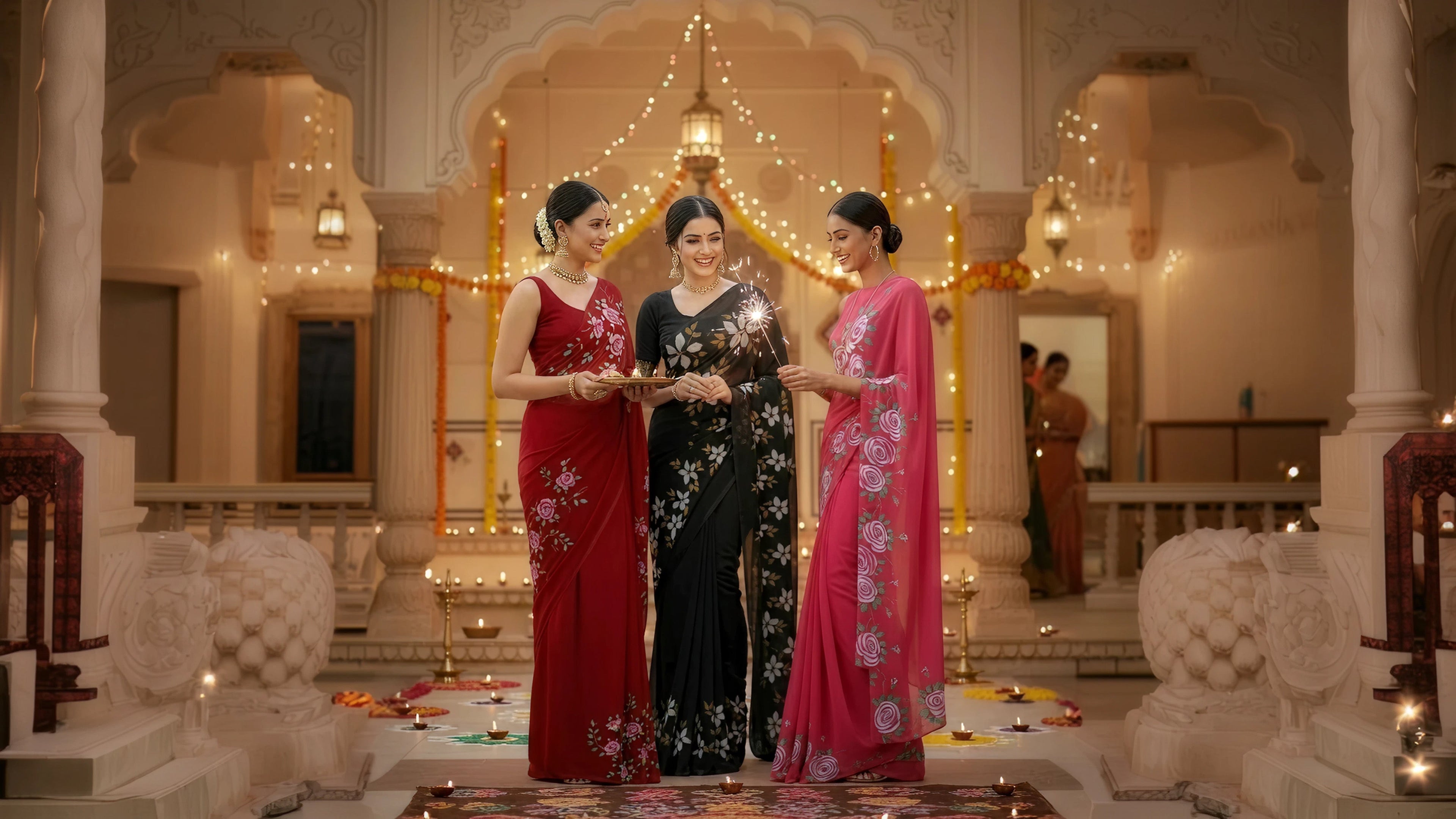 Hand Painted Sarees