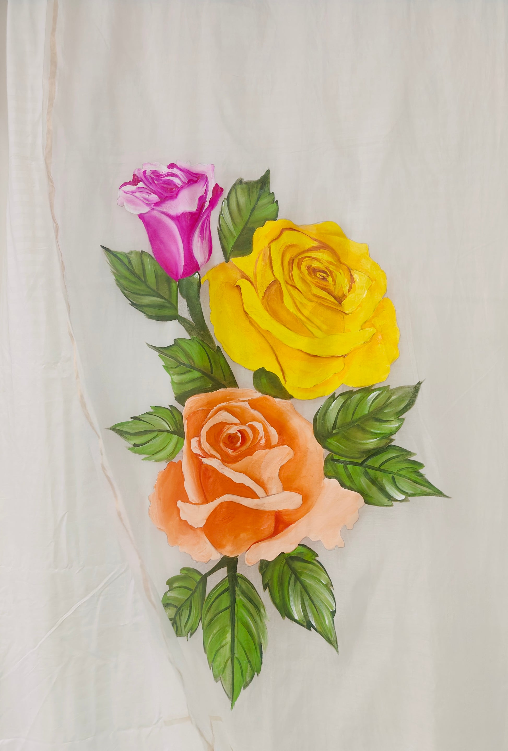 White malai chanderi dupatta : Blooms of Bond - A tale of Grace and growth