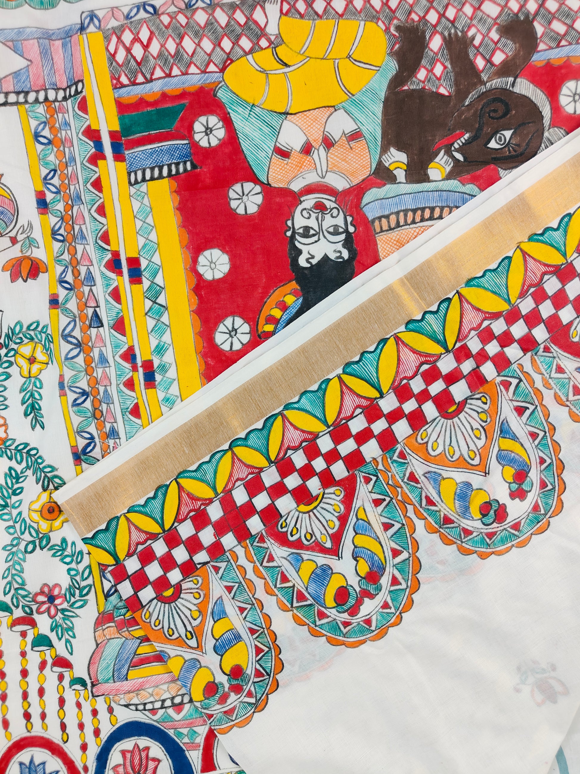 Madhubani saree