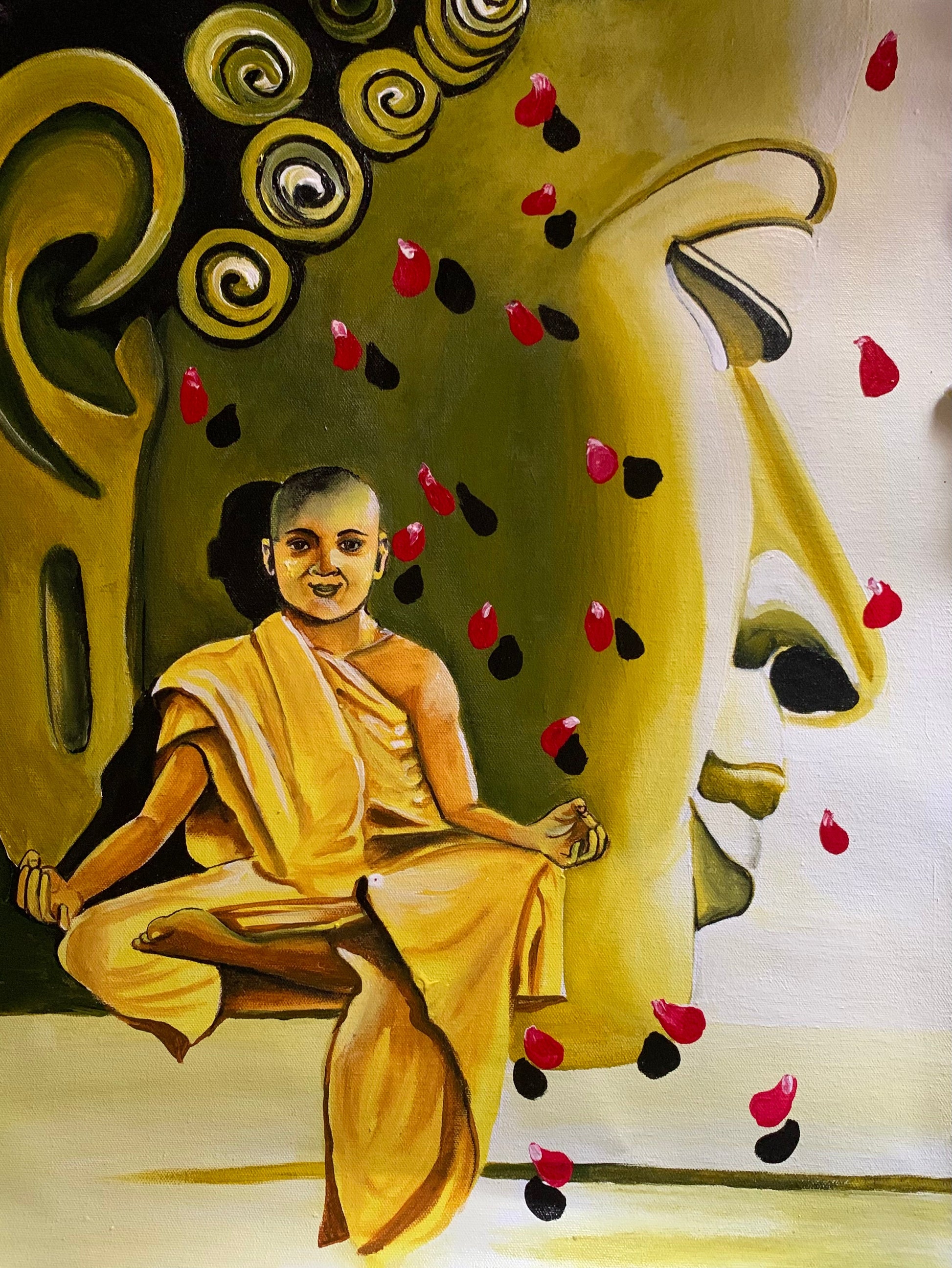 Buddha and the monk