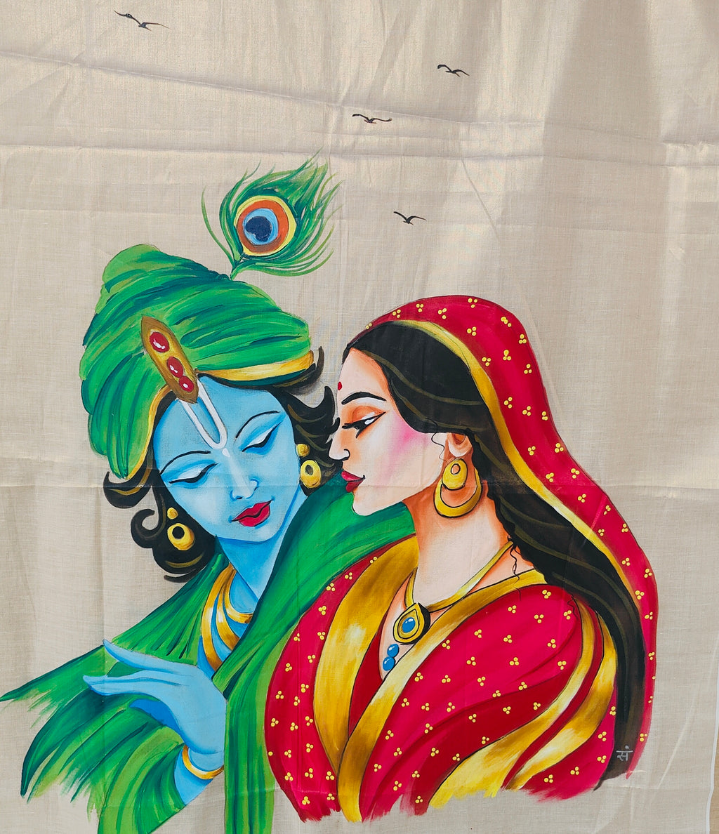 Golden Kerala kasavu tissue saree : Eternal Embrace