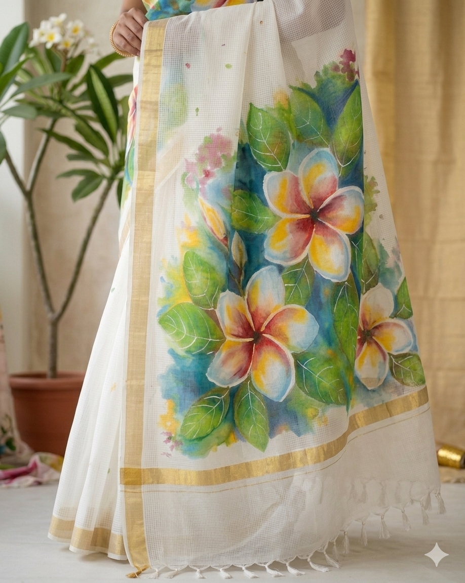 Pure Kota Doria cotton saree : Sugandhika