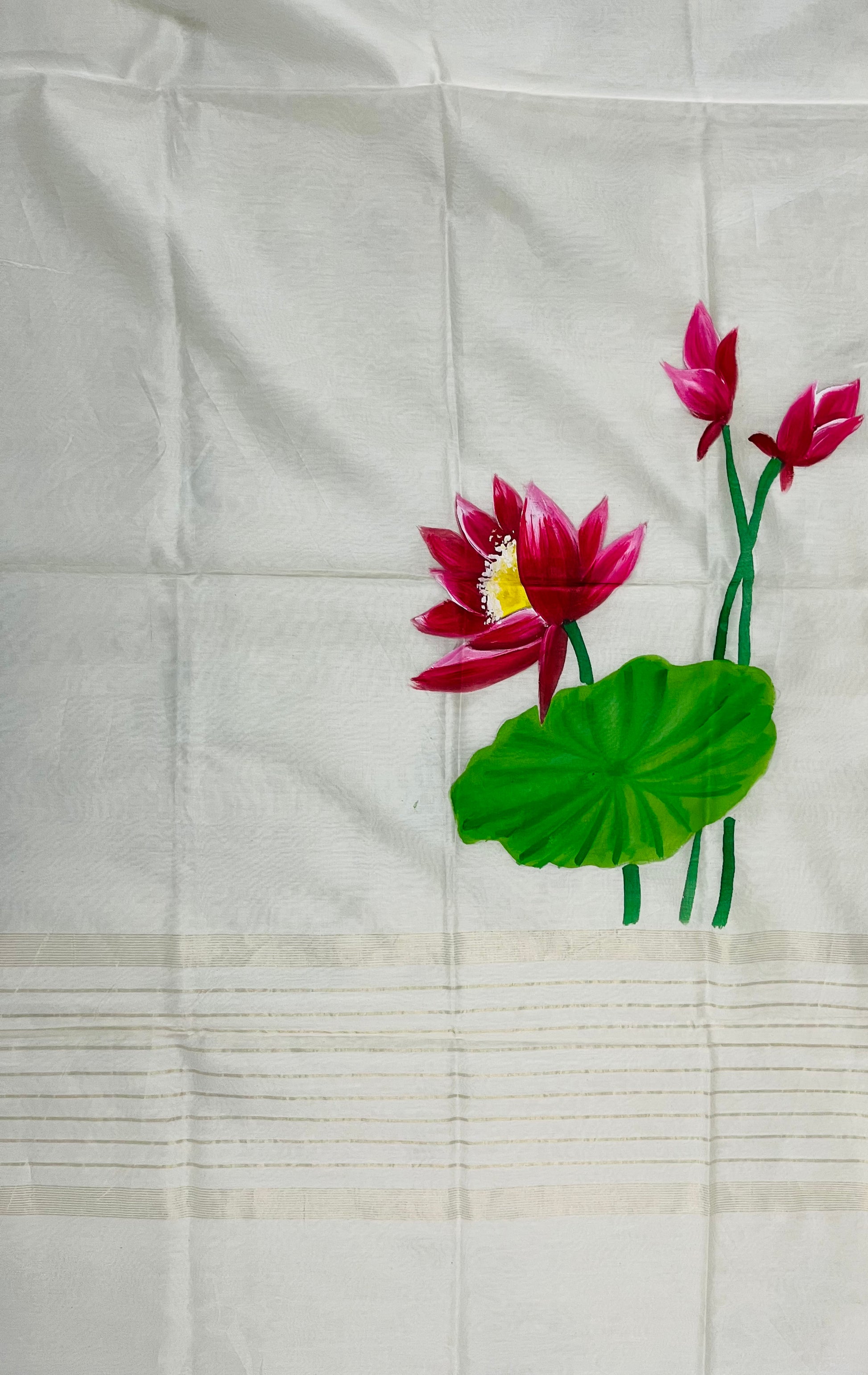 Natural coloured Pure chanderi dupatta