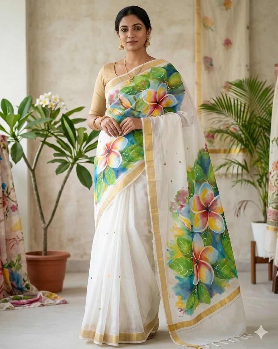 Pure Kota Doria cotton saree : Sugandhika