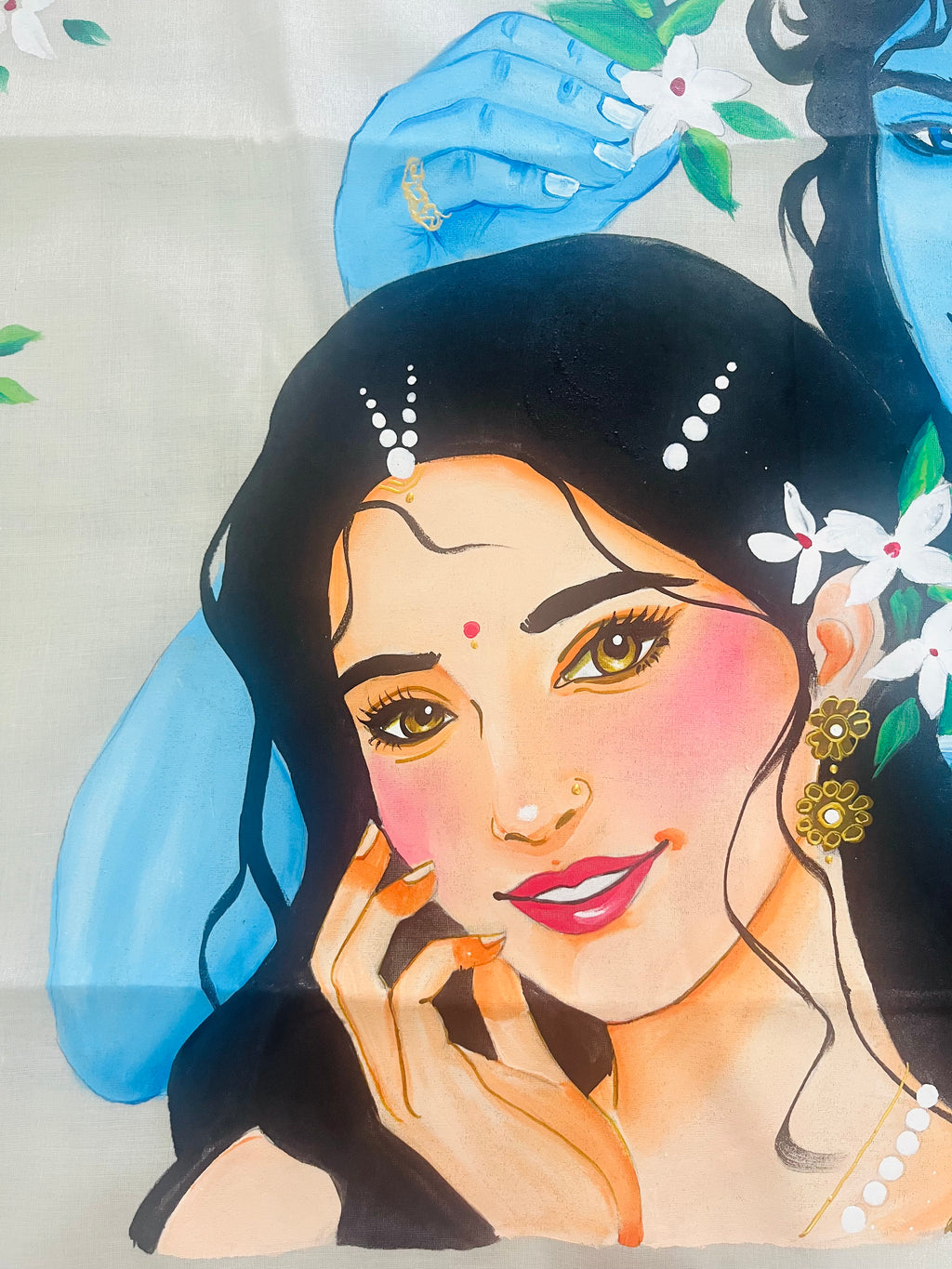 White ( silver ) Kerala tissue saree : Whispers of eternal love