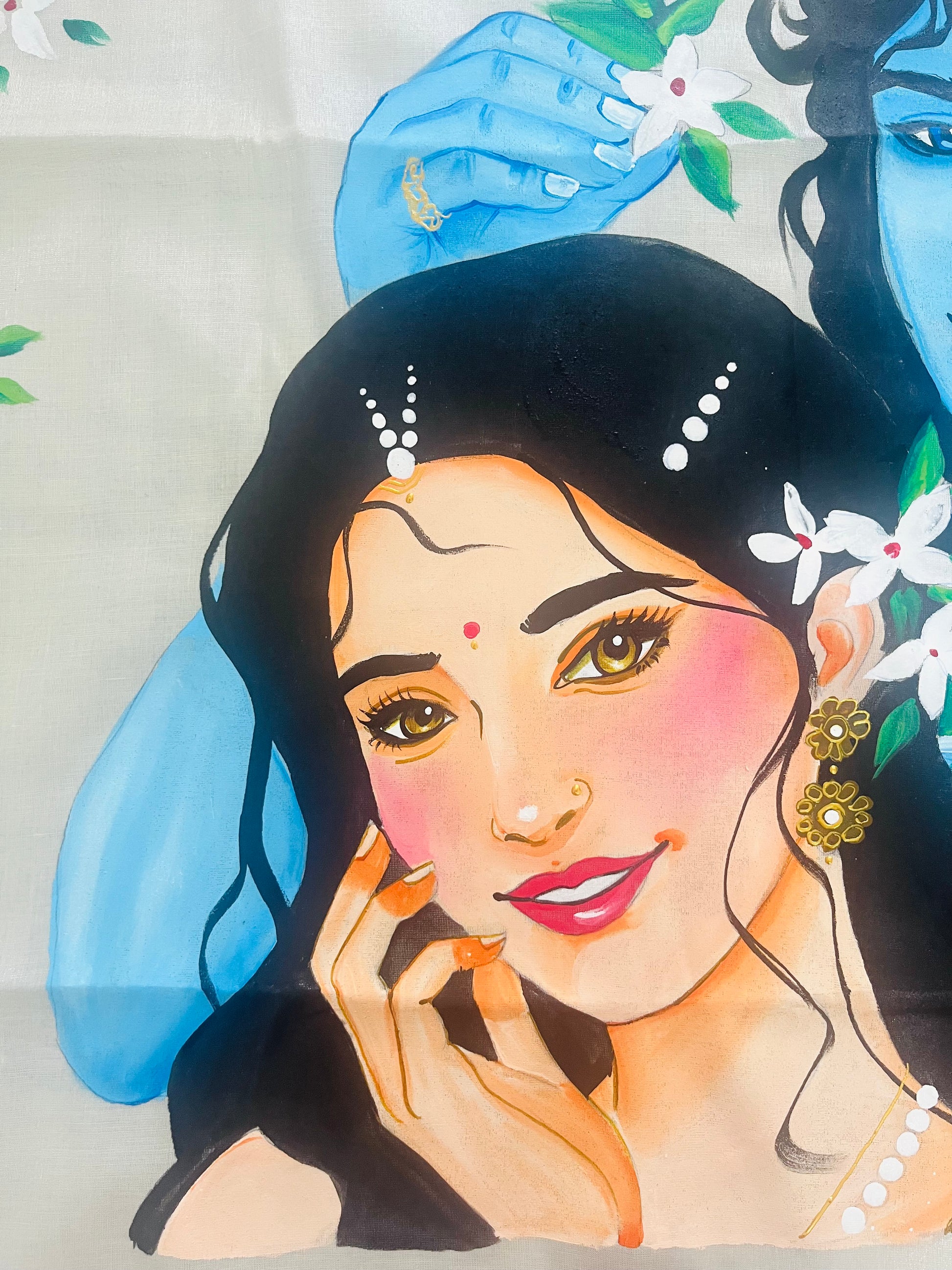 White ( silver ) Kerala tissue saree : Whispers of eternal love