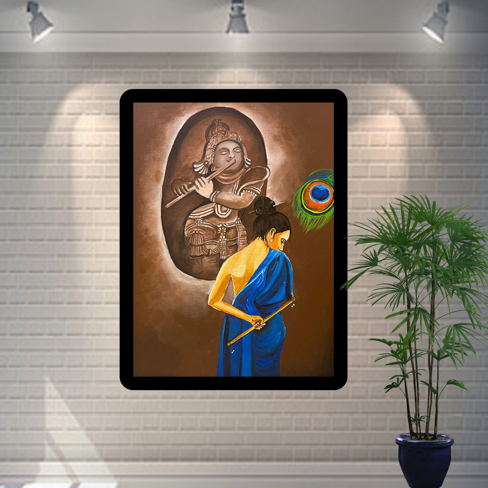 Meri parchaii ( Radha Krishna painting )