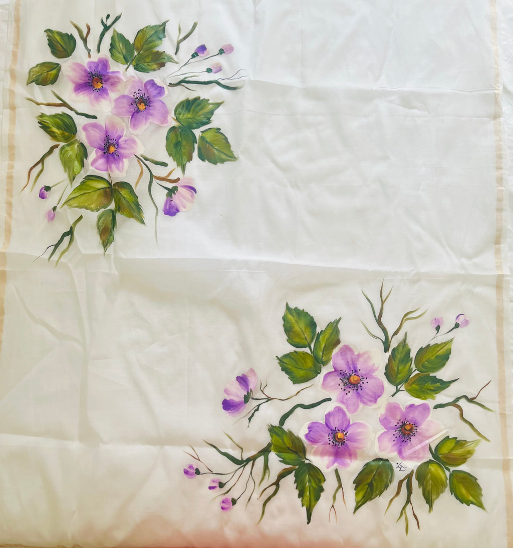 Pure malai chanderi dupatta : Komal Kusum