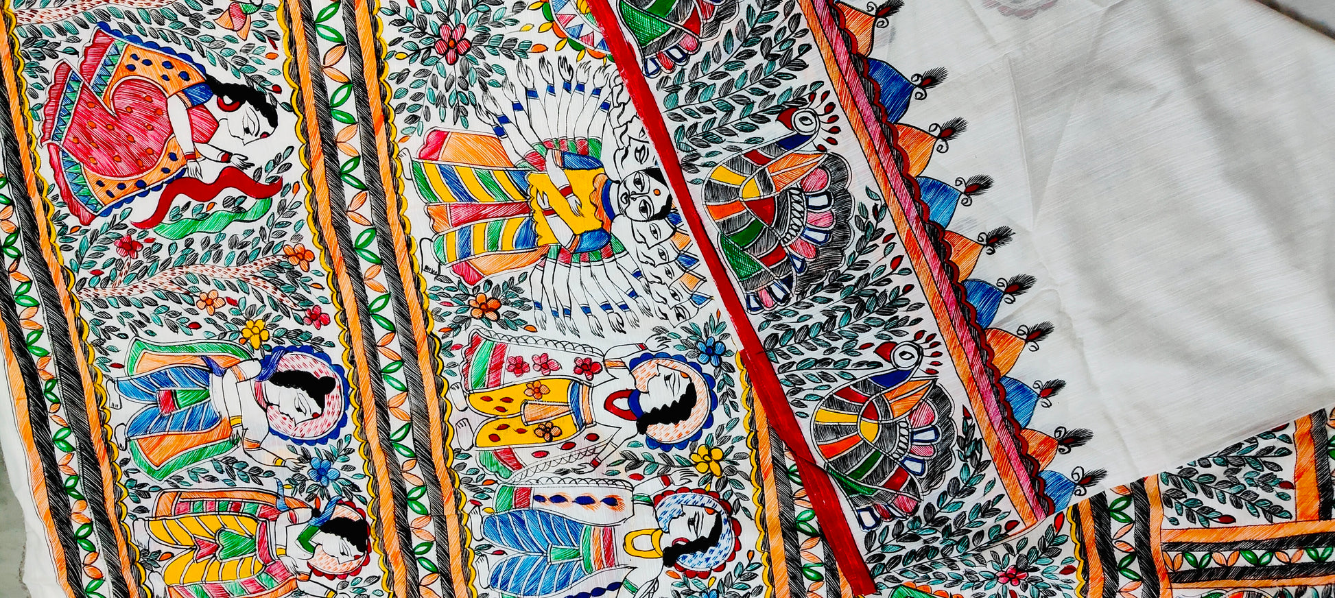 Madhubani saree
