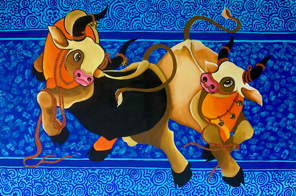 The dancing bulls .