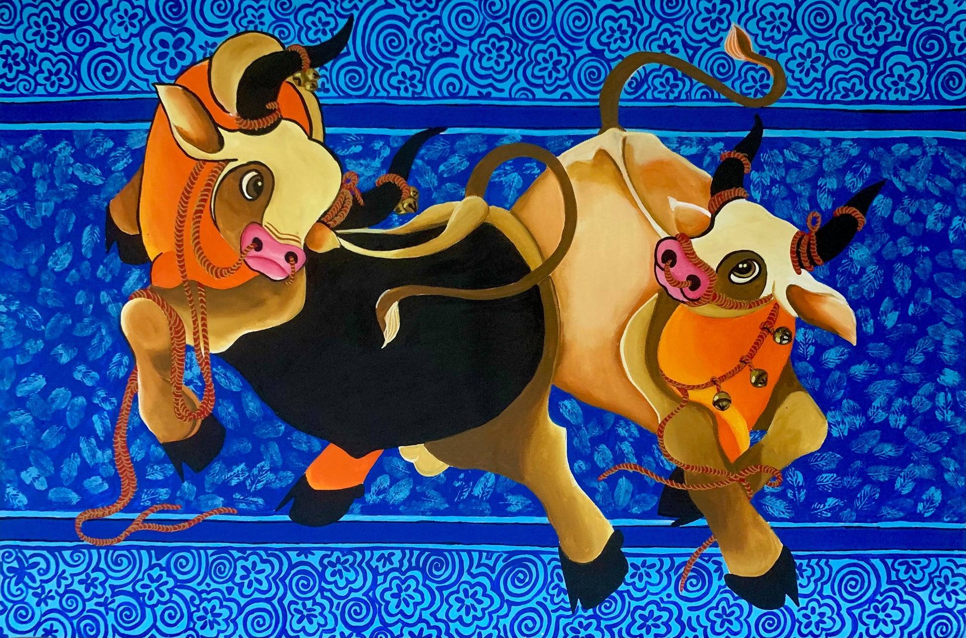 The dancing bulls .