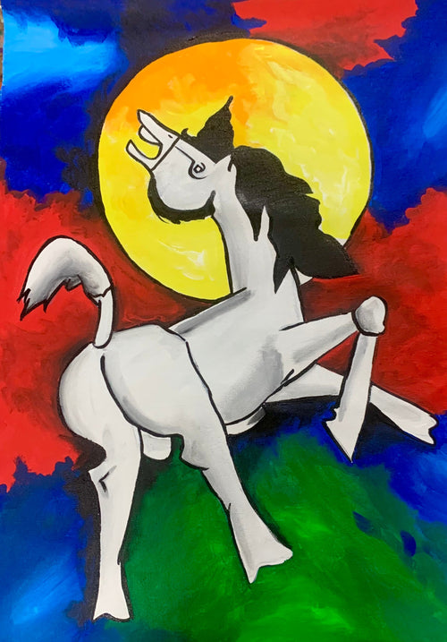 Abstract horse