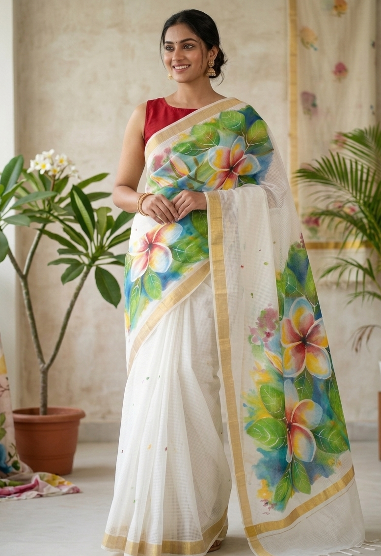 Pure Kota Doria cotton saree : Sugandhika