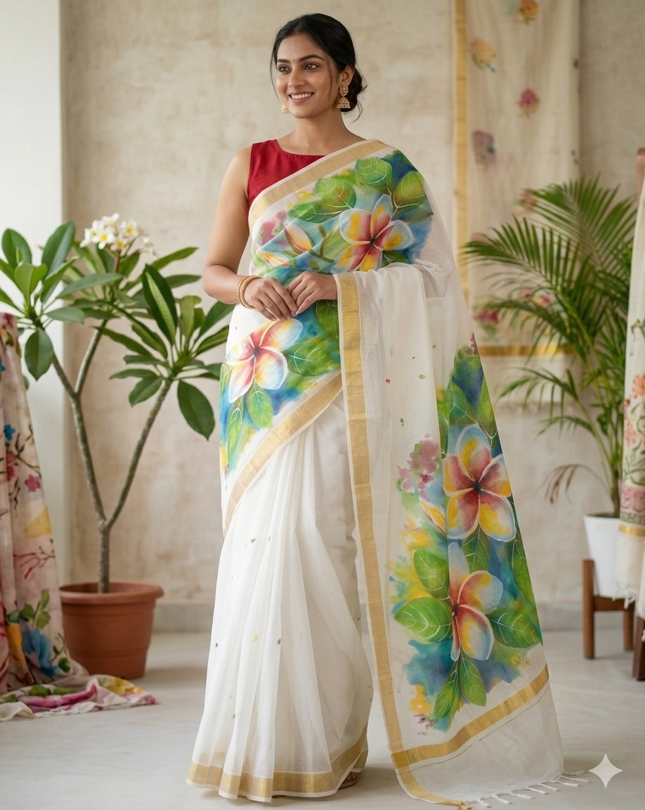 Pure Kota Doria cotton saree : Sugandhika