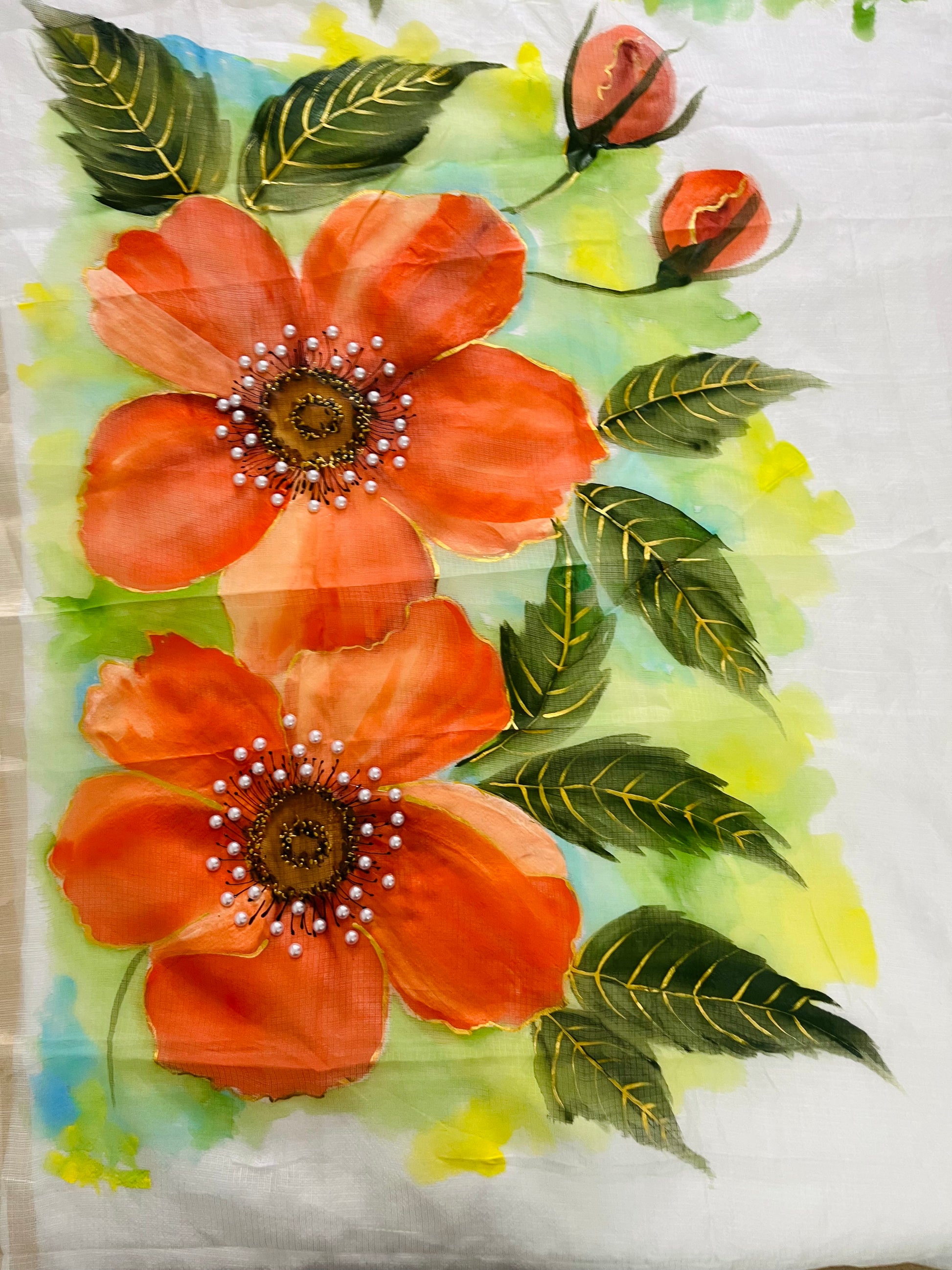 Off white pure Kota silk saree : Pushp Saumya