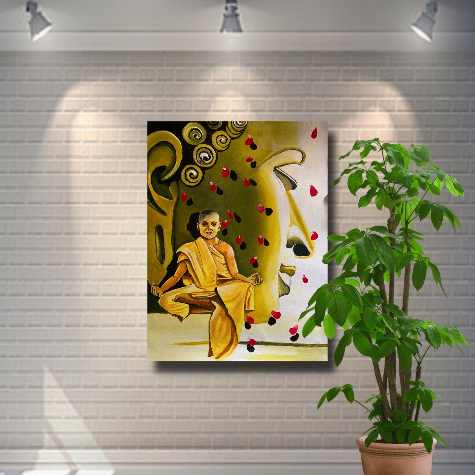 Buddha and the monk
