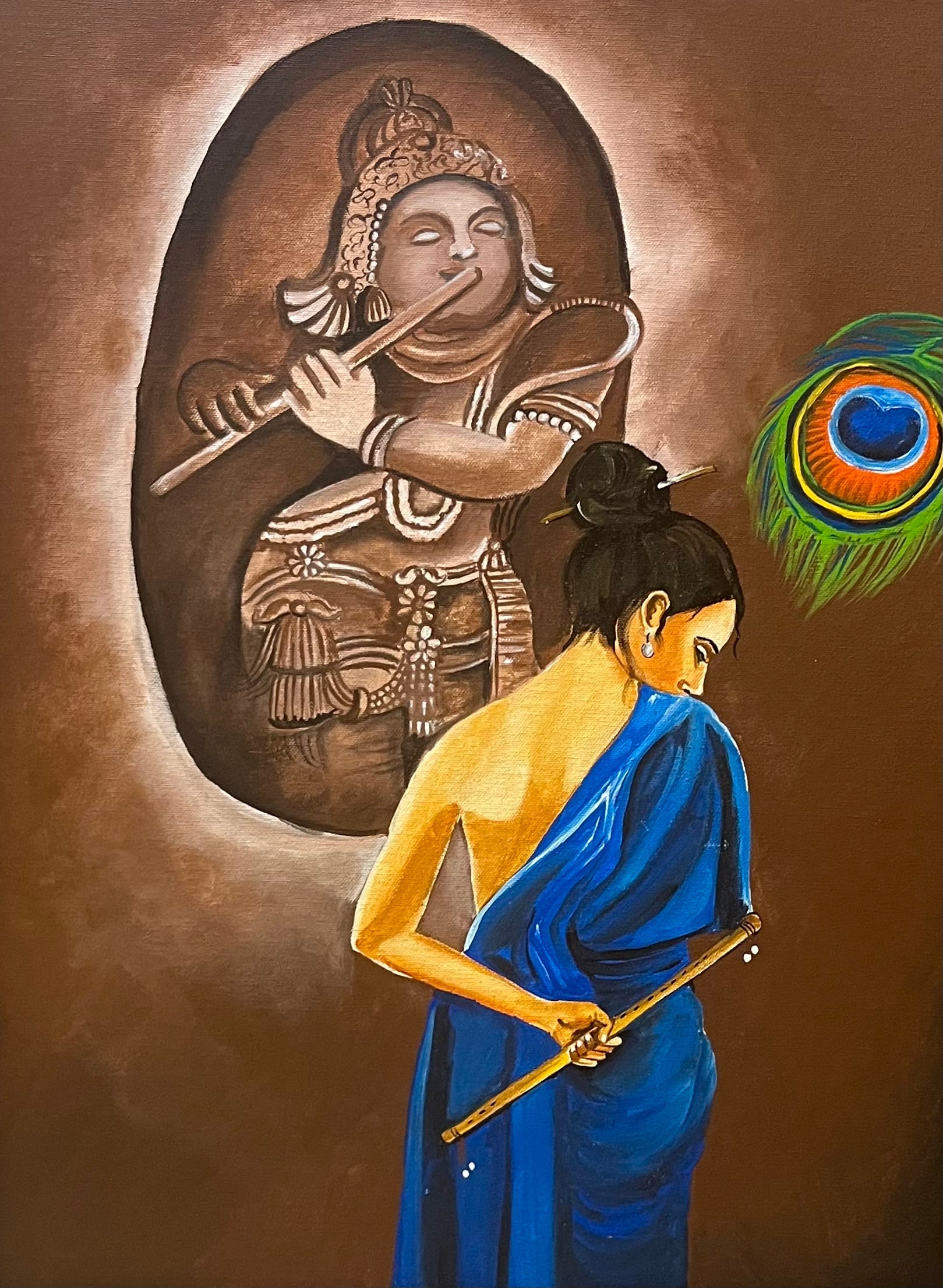 Meri parchaii ( Radha Krishna painting )