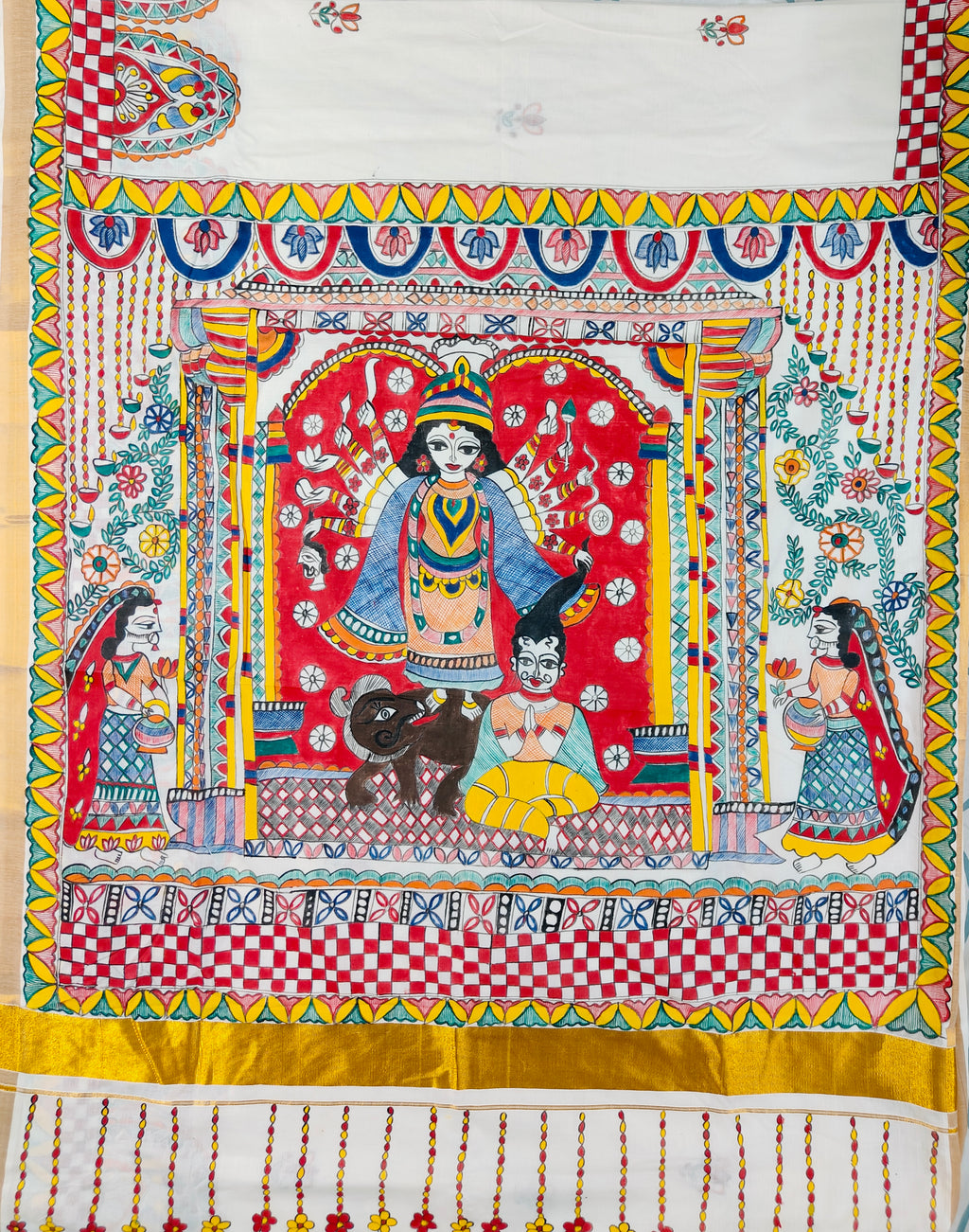 Madhubani saree