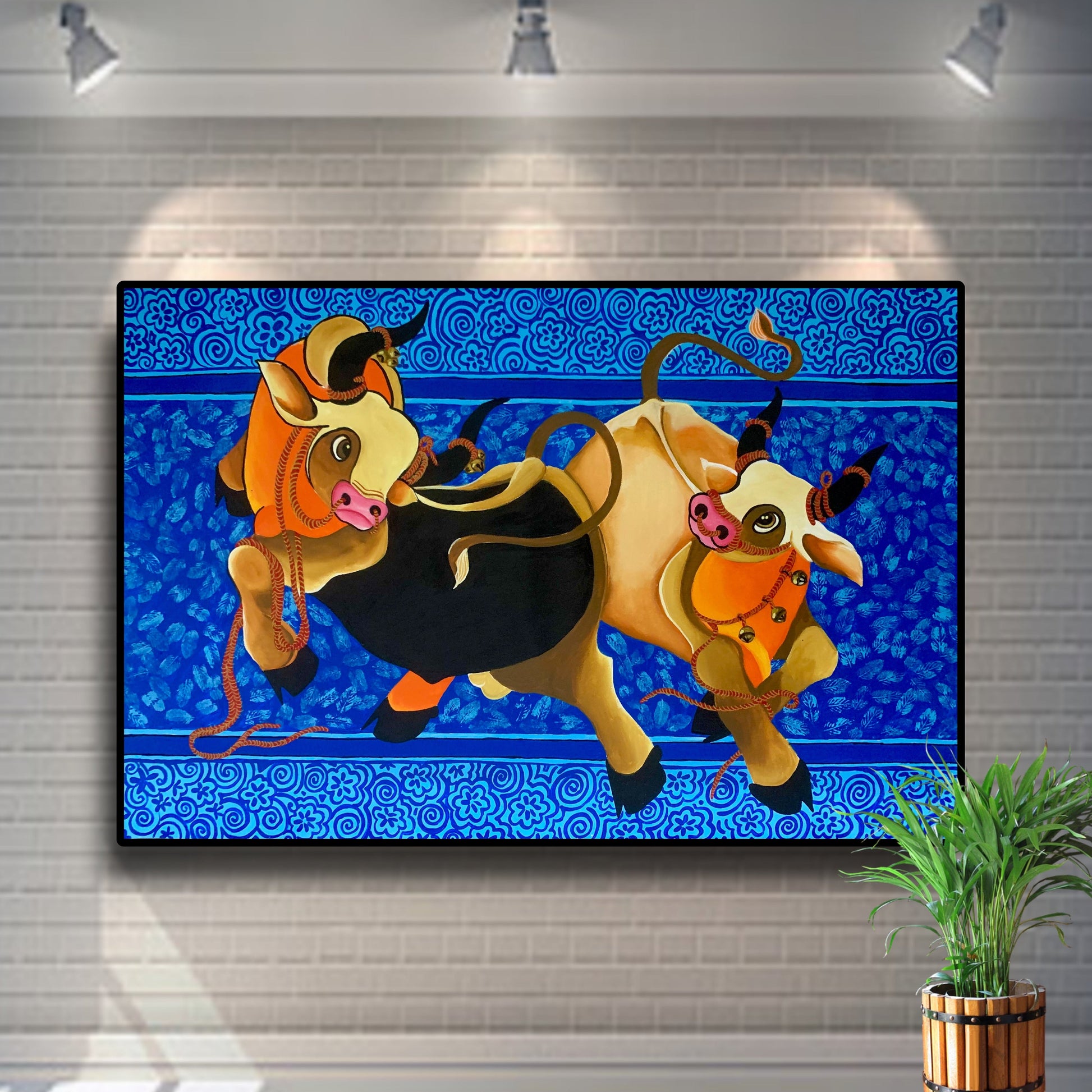The dancing bulls .