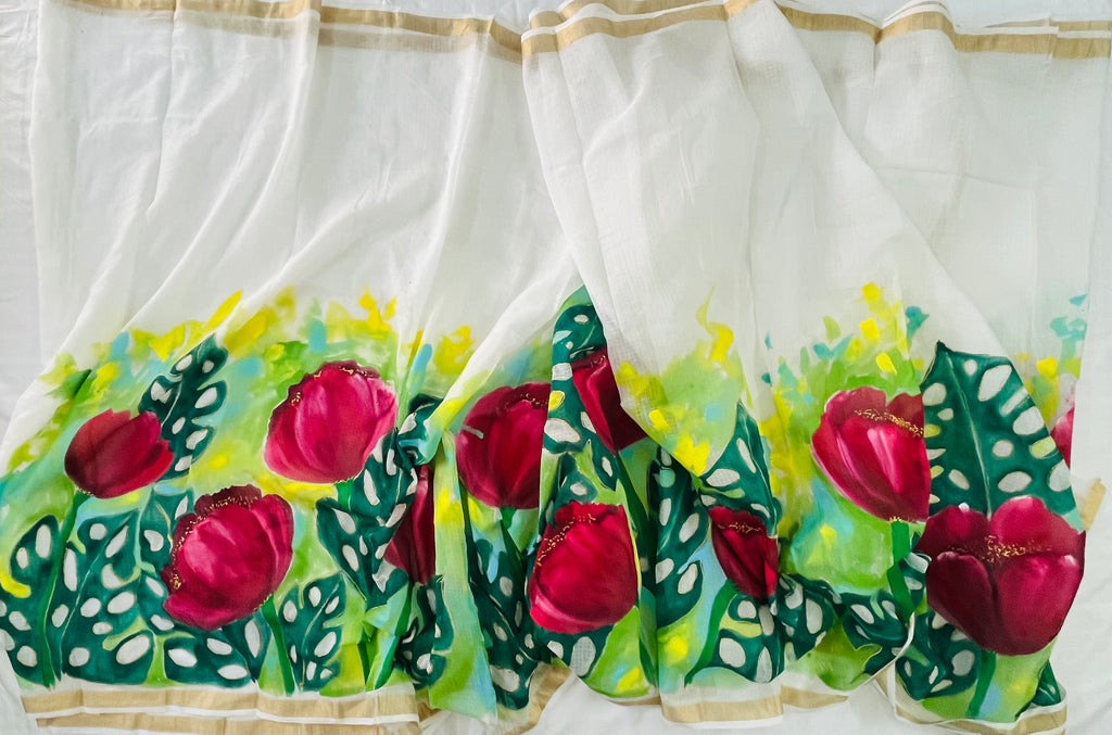 Pure cotton Kota Doria saree : Prakriti Rekha