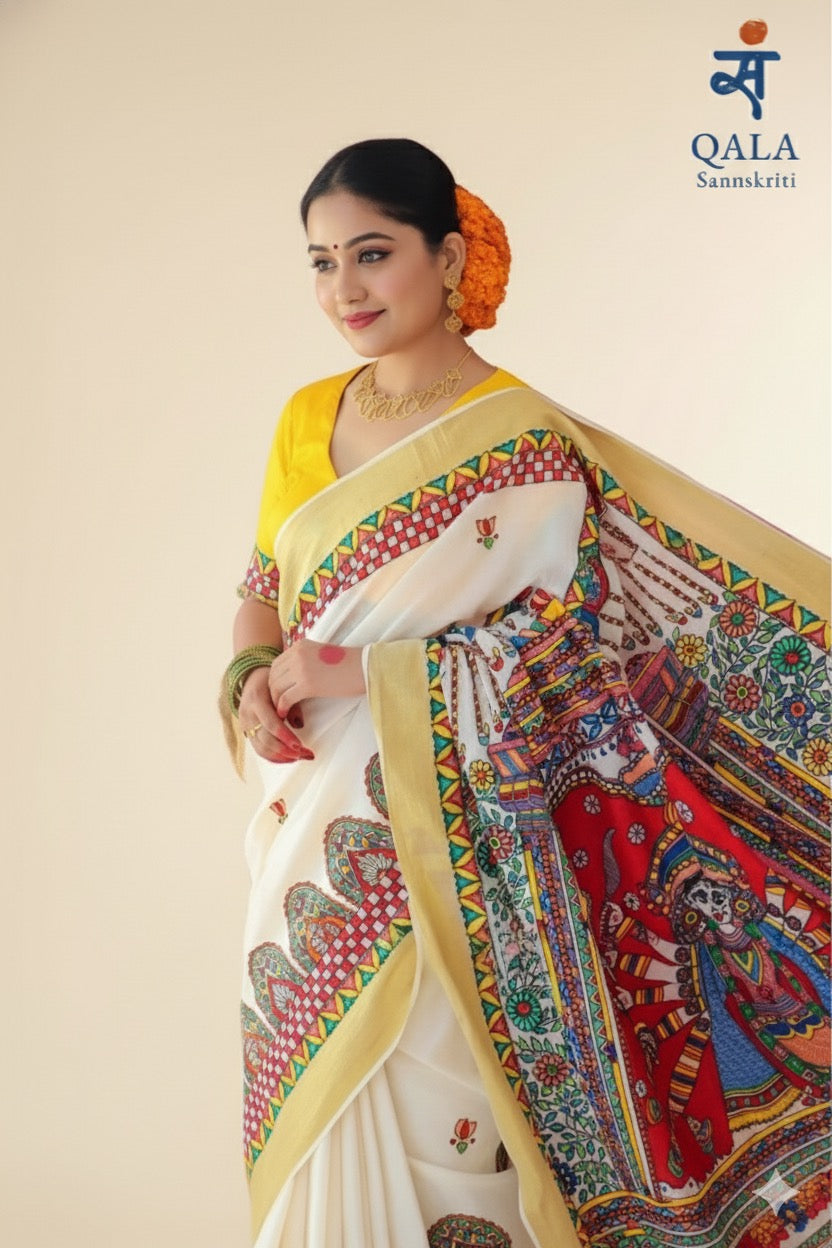 Madhubani saree