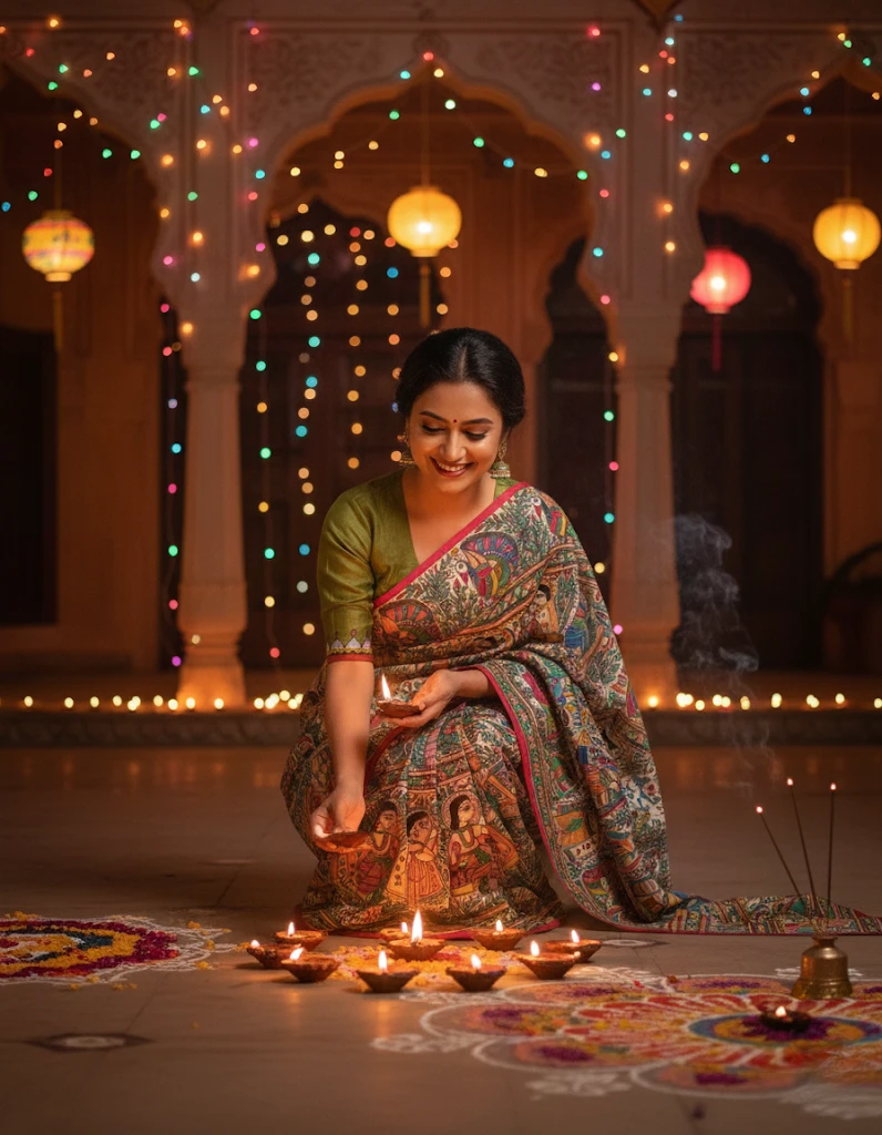 Madhubani saree