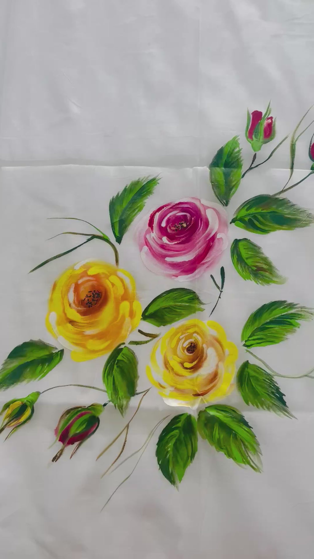 Pure malai chanderi Dupatta : Gulistan-e-sukoon